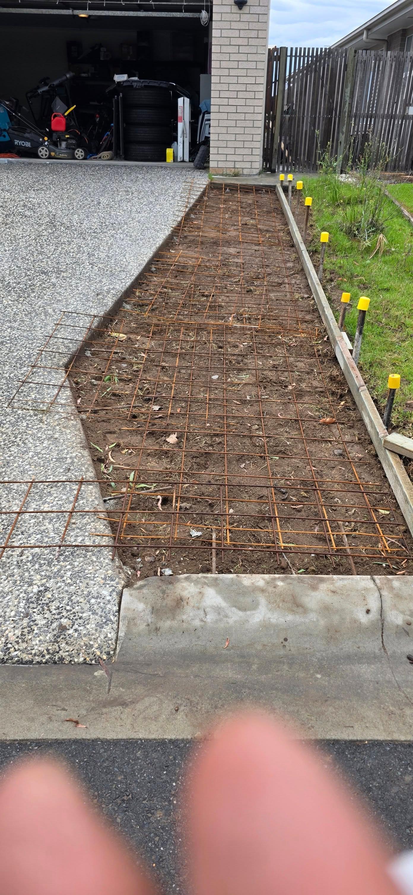Driveway extension project — Photo 2